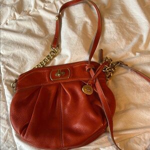 Brahmin burnt orange Leather Shoulder Bag